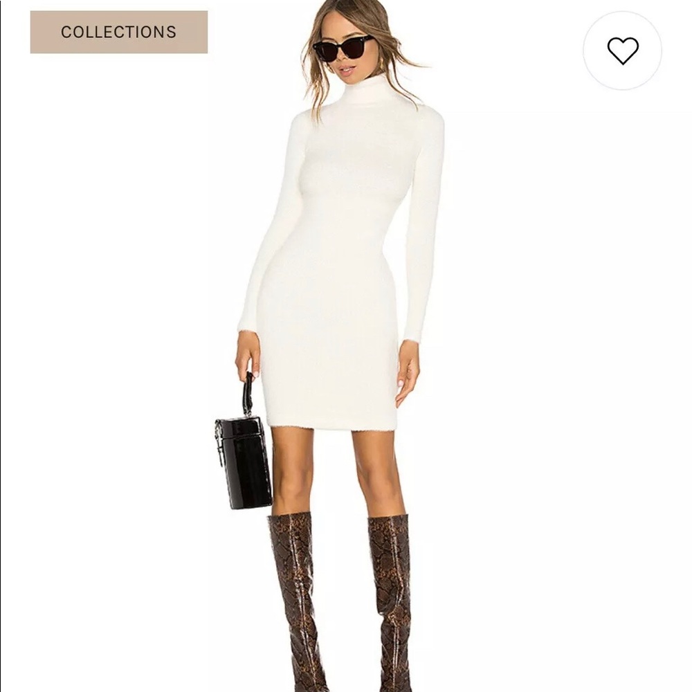 LPA White Midi Dress